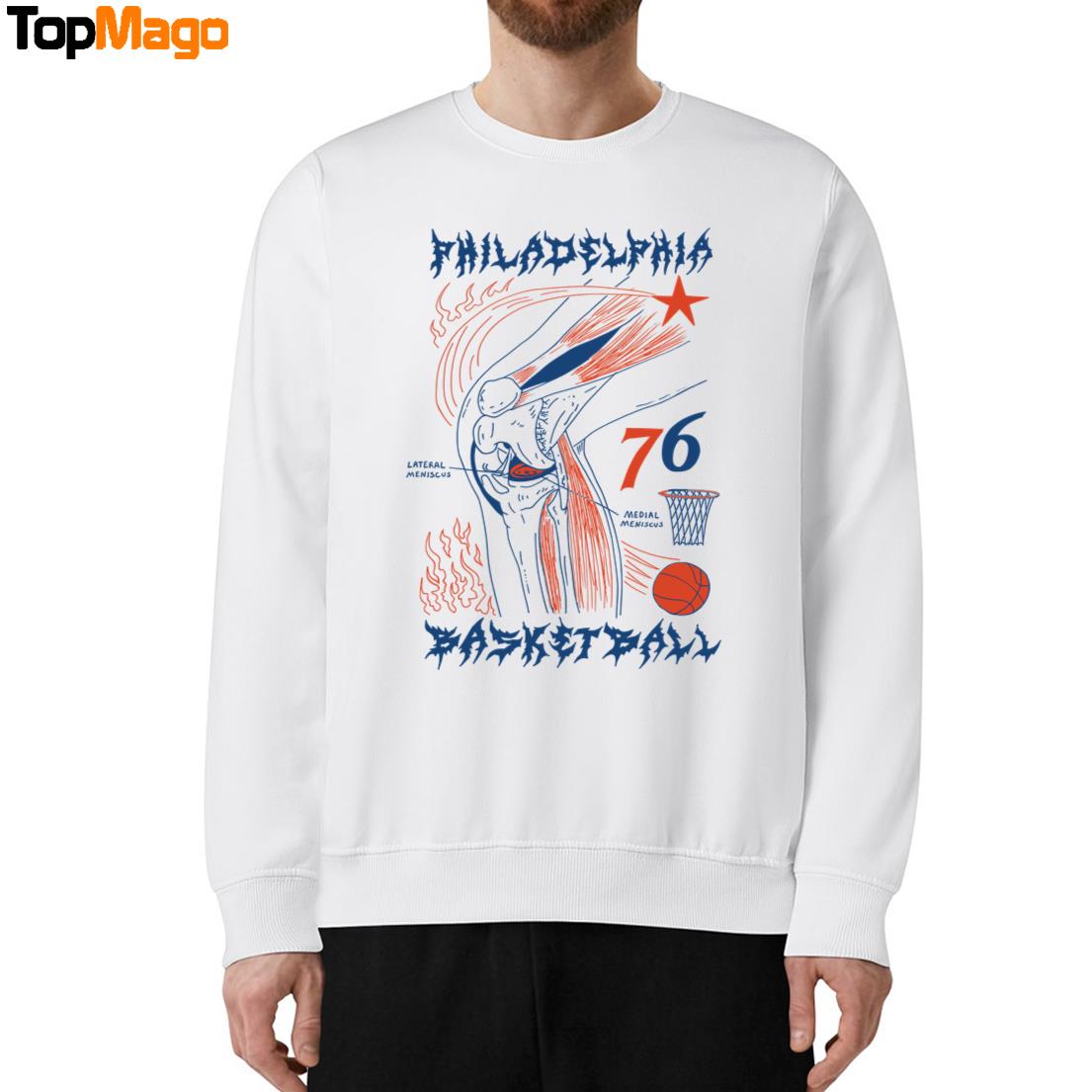Philadelphia Basketball Knee 76 T-Shirt, Hoodie, Sweatshirt, Ladies Boyfriend Shirt