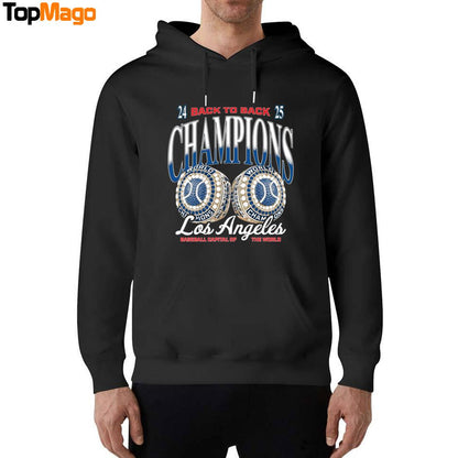 2024 Back to Back 2025 Champs Los Angeles Dodgers Baseball World Series 2025 T-Shirt, Hoodie, Sweatshirt, Ladies Boyfriend Shirt