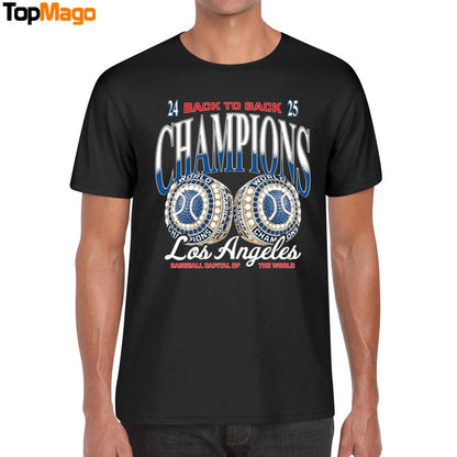 2024 Back to Back 2025 Champs Los Angeles Dodgers Baseball World Series 2025 T-Shirt, Hoodie, Sweatshirt, Ladies Boyfriend Shirt
