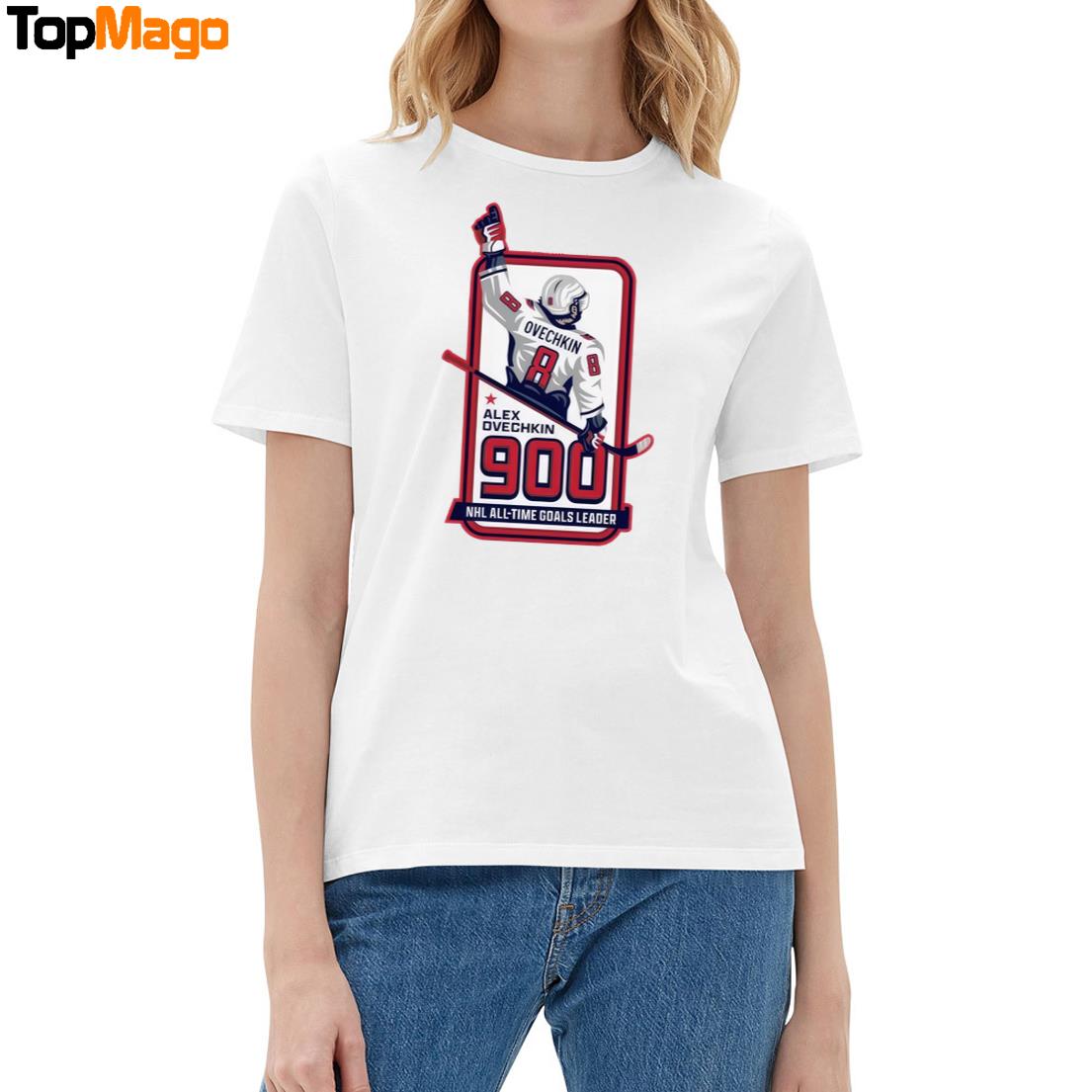 Alex Ovechkin 900 NHL All-Time Goals Leader T-Shirt, Hoodie, Sweatshirt, Ladies Boyfriend Shirt