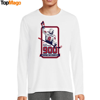 Alex Ovechkin 900 NHL All-Time Goals Leader T-Shirt, Hoodie, Sweatshirt, Ladies Boyfriend Shirt