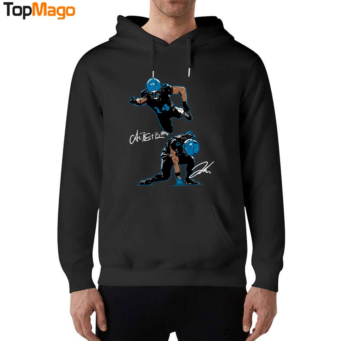 Amon-Ra St. Brown & Jahmyr Gibbs Superheroes T-Shirt