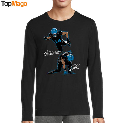 Amon-Ra St. Brown & Jahmyr Gibbs Superheroes T-Shirt