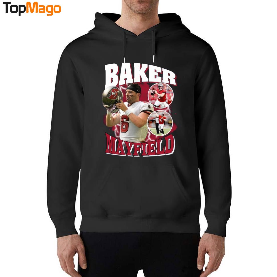 Black Baker Mayfield Bootleg Style T-Shirt