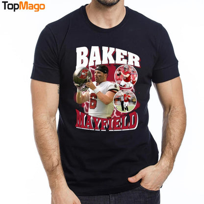 Black Baker Mayfield Bootleg Style T-Shirt