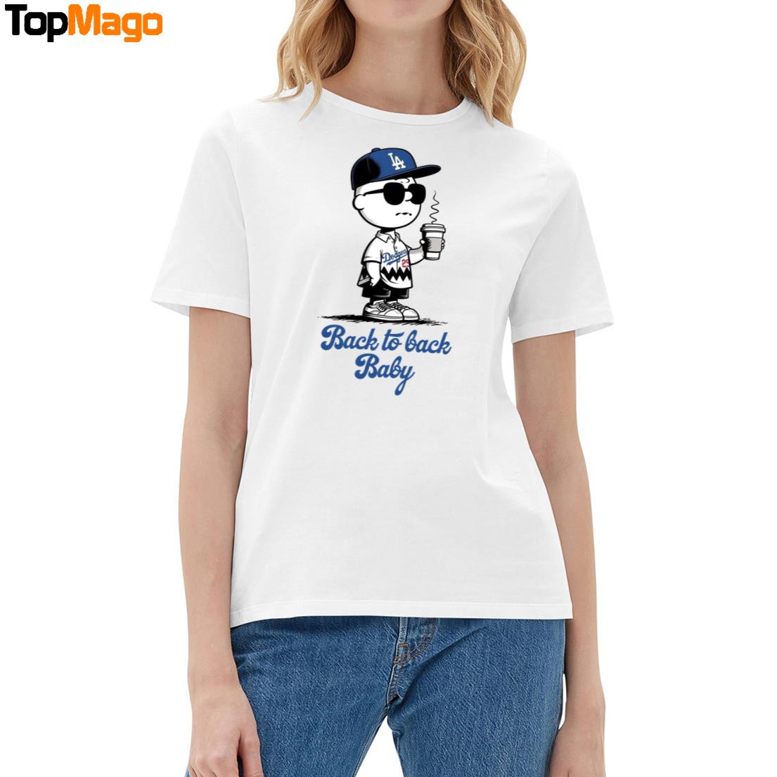 Charlie Brown Back To Back Baby LA Dodgers 2025 T-Shirt