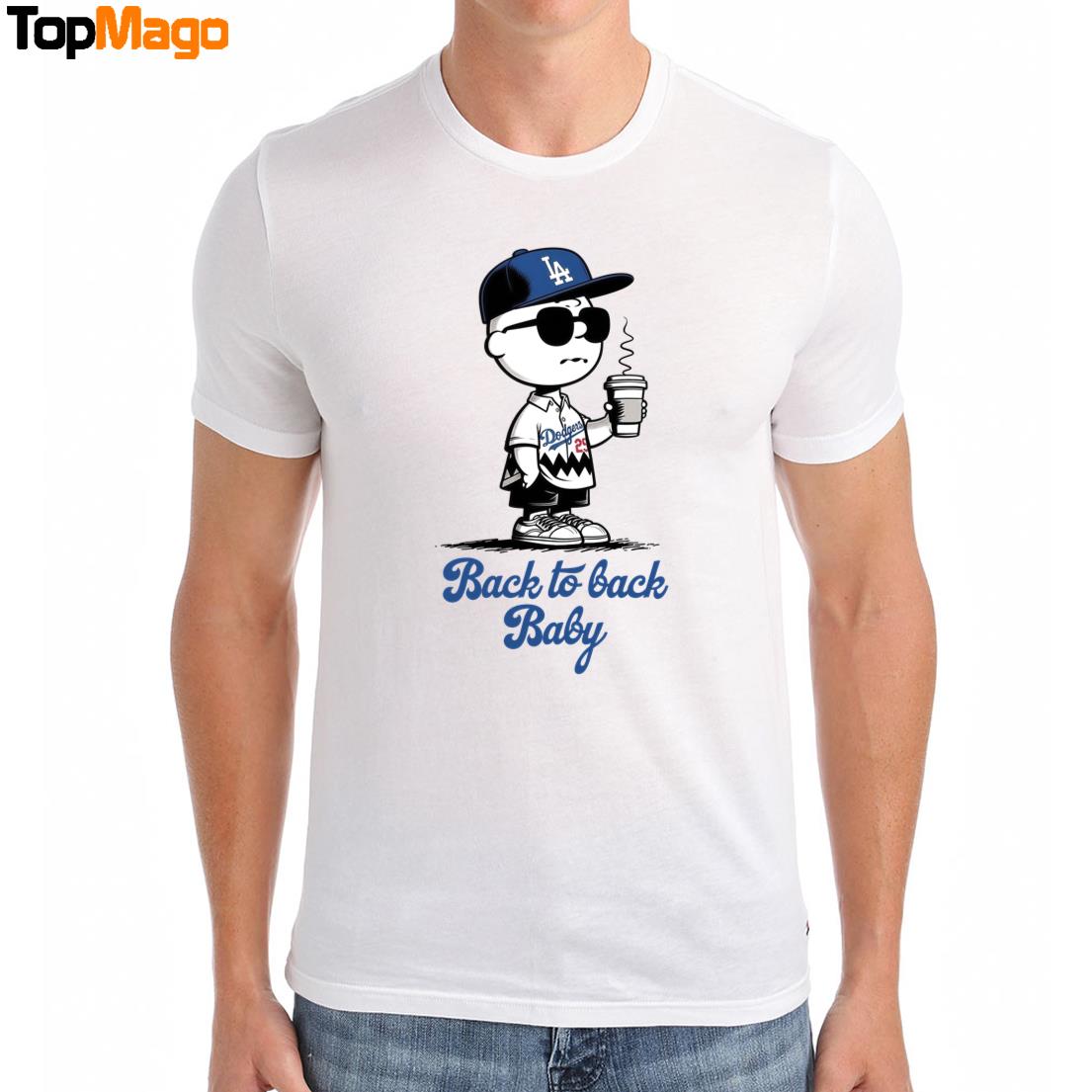 Charlie Brown Back To Back Baby LA Dodgers 2025 T-Shirt