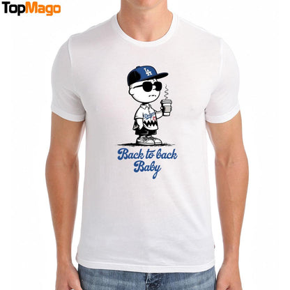 Charlie Brown Back To Back Baby LA Dodgers 2025 T-Shirt