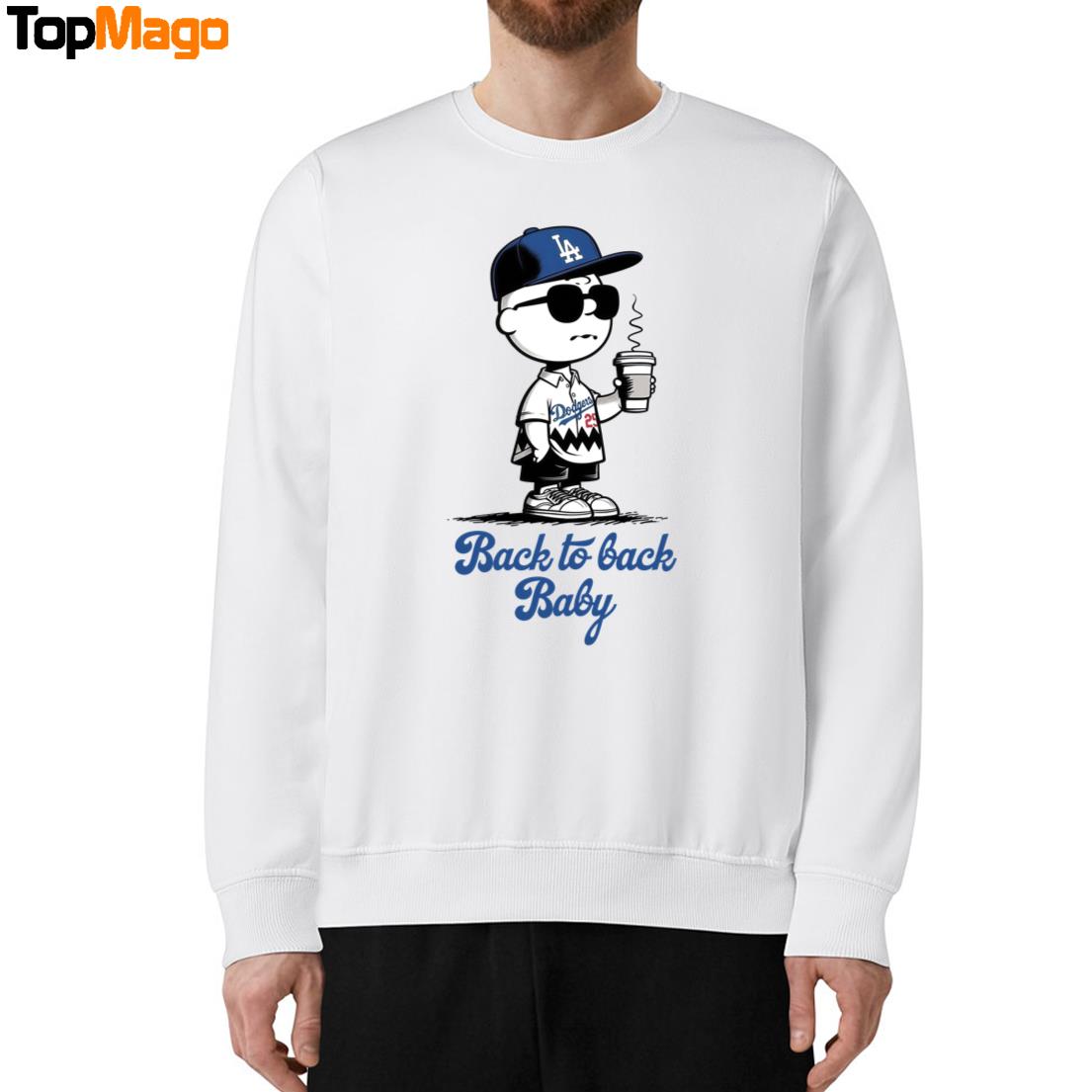 Charlie Brown Back To Back Baby LA Dodgers 2025 T-Shirt