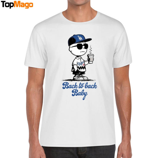 Charlie Brown Back To Back Baby LA Dodgers 2025 T-Shirt