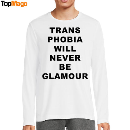 Charlie Craggs wears Trans Phobia Will Never Be Glamour Sweatshirt