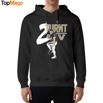 Diego Pavia 2 Turnt Vanderbilt Football T-Shirt