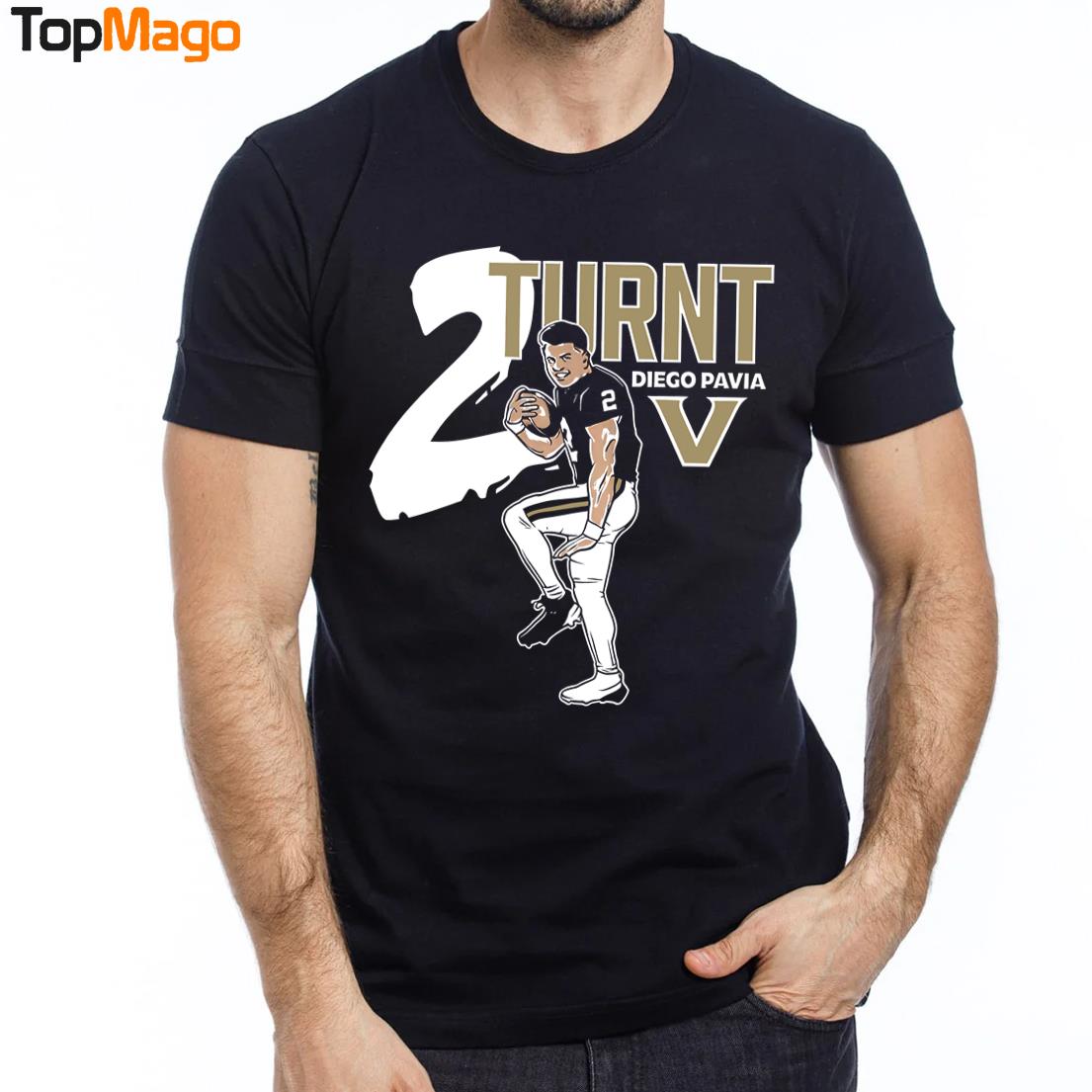 Diego Pavia 2 Turnt Vanderbilt Football T-Shirt