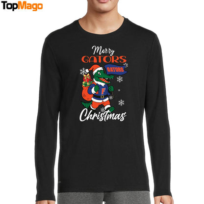 Florida Gators Logo Pine Tree NCAA Merry Christmas 2025 Sweatshirt, Long Sleeve Shirt, Hoodie, Premium SS T-Shirt