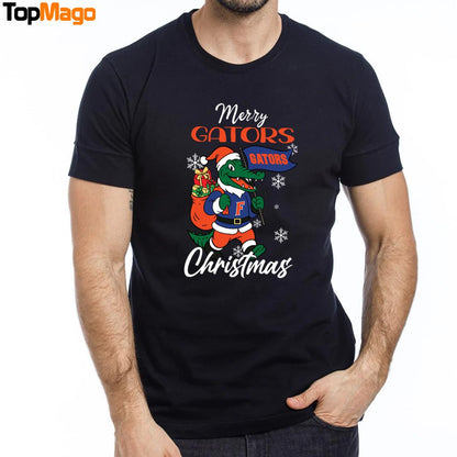 Florida Gators Logo Pine Tree NCAA Merry Christmas 2025 Sweatshirt, Long Sleeve Shirt, Hoodie, Premium SS T-Shirt