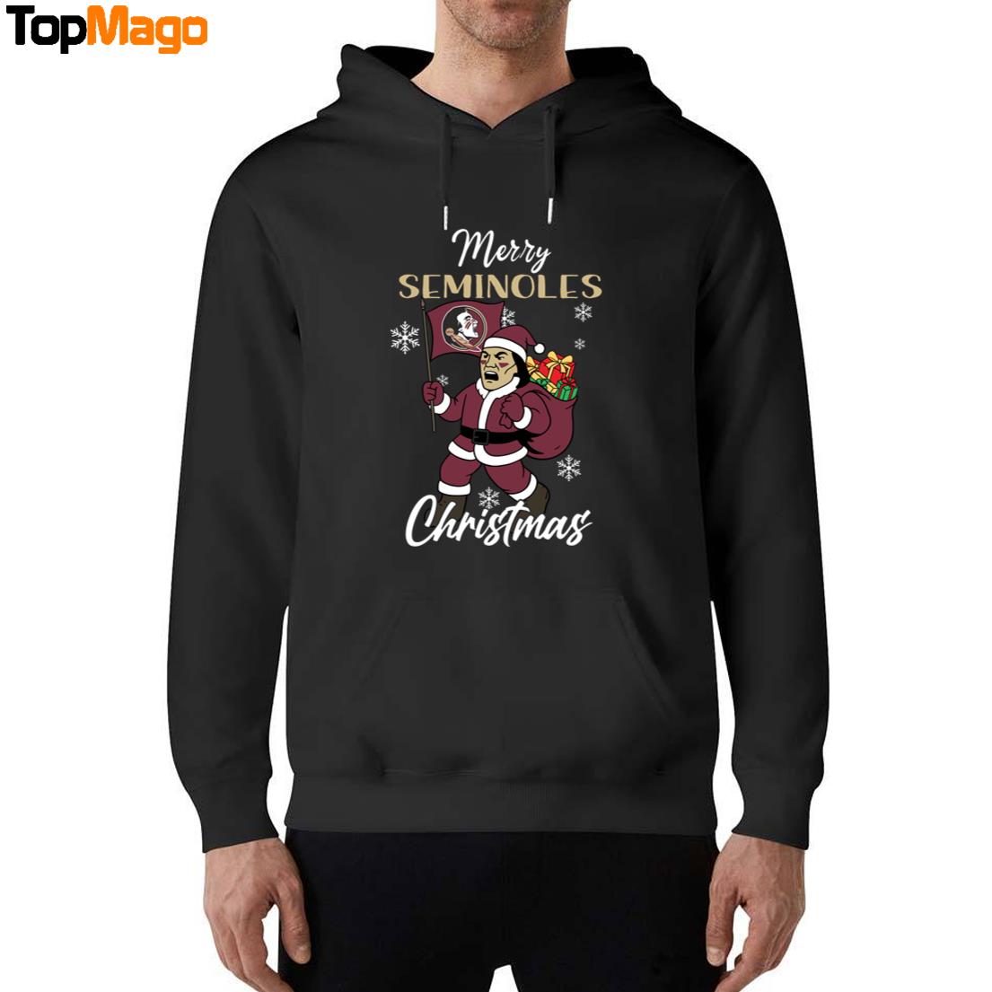 Florida State Seminoles Logo Pine Tree NCAA Merry Christmas 2025 Hoodie, Premium SS T-Shirt, Long Sleeve Shirt