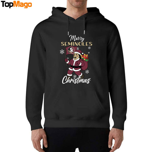 Florida State Seminoles Logo Pine Tree NCAA Merry Christmas 2025 Hoodie, Premium SS T-Shirt, Long Sleeve Shirt