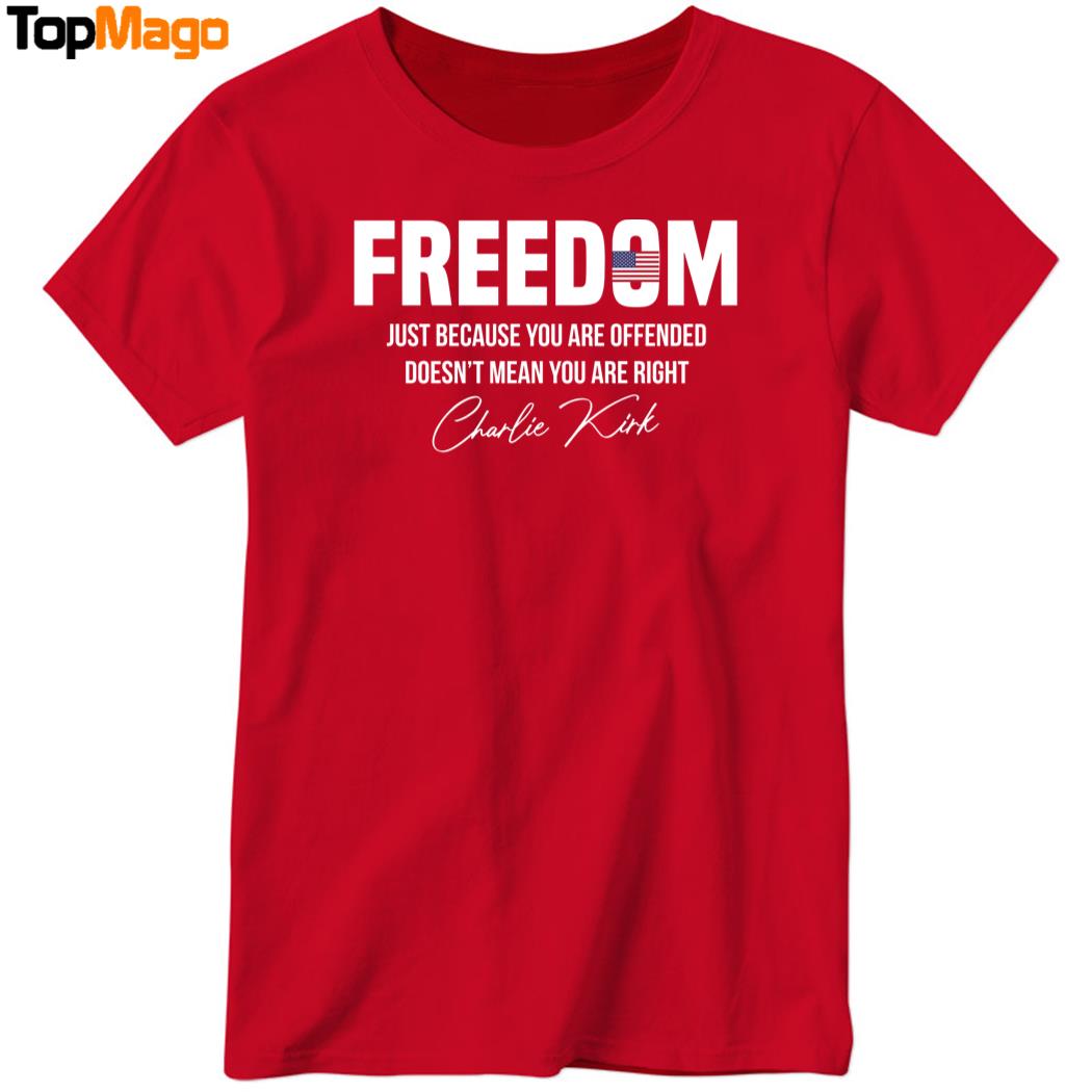 Freedom Charlie Kirk Quote American Flag Memorial Hoodie