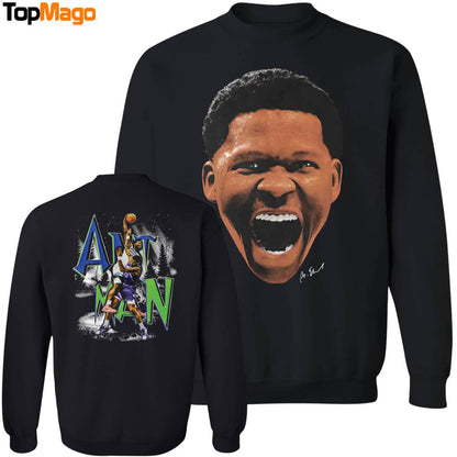 [Front-Back] Anthony Edwards BIG FACE GRAPHIC T-Shirt