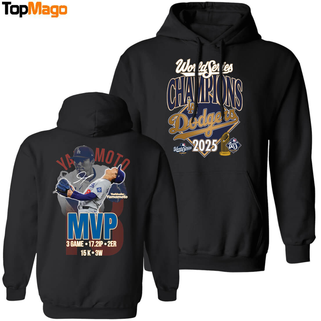 [Front-Back] Dodgers World Series Champions 2025 Yoshinobu Yamamoto MVP Sweatshirt, Long Sleeve Shirt, Hoodie, Premium SS T-Shirt