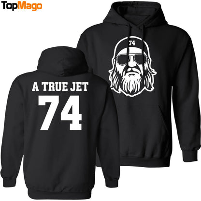 [Front-Back] Jets Honor Nick Mangold With Awesome Pregame Jet 74 Nick Mangold T-Shirt, Hoodie, Sweatshirt, Ladies Boyfriend Shirt