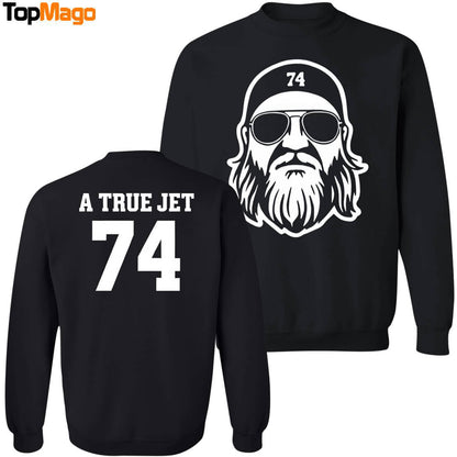 [Front-Back] Jets Honor Nick Mangold With Awesome Pregame Jet 74 Nick Mangold T-Shirt, Hoodie, Sweatshirt, Ladies Boyfriend Shirt