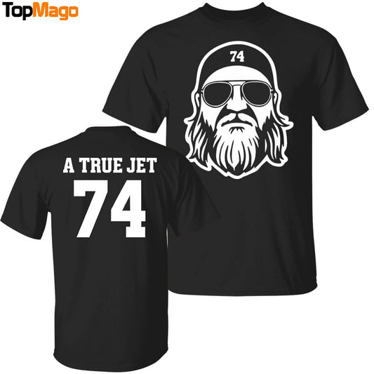 [Front-Back] Jets Honor Nick Mangold With Awesome Pregame Jet 74 Nick Mangold T-Shirt, Hoodie, Sweatshirt, Ladies Boyfriend Shirt
