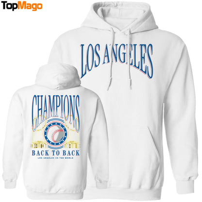 [Front-Back] Los Angeles Dodgers Back To Back World Champions 2025 T-Shirt