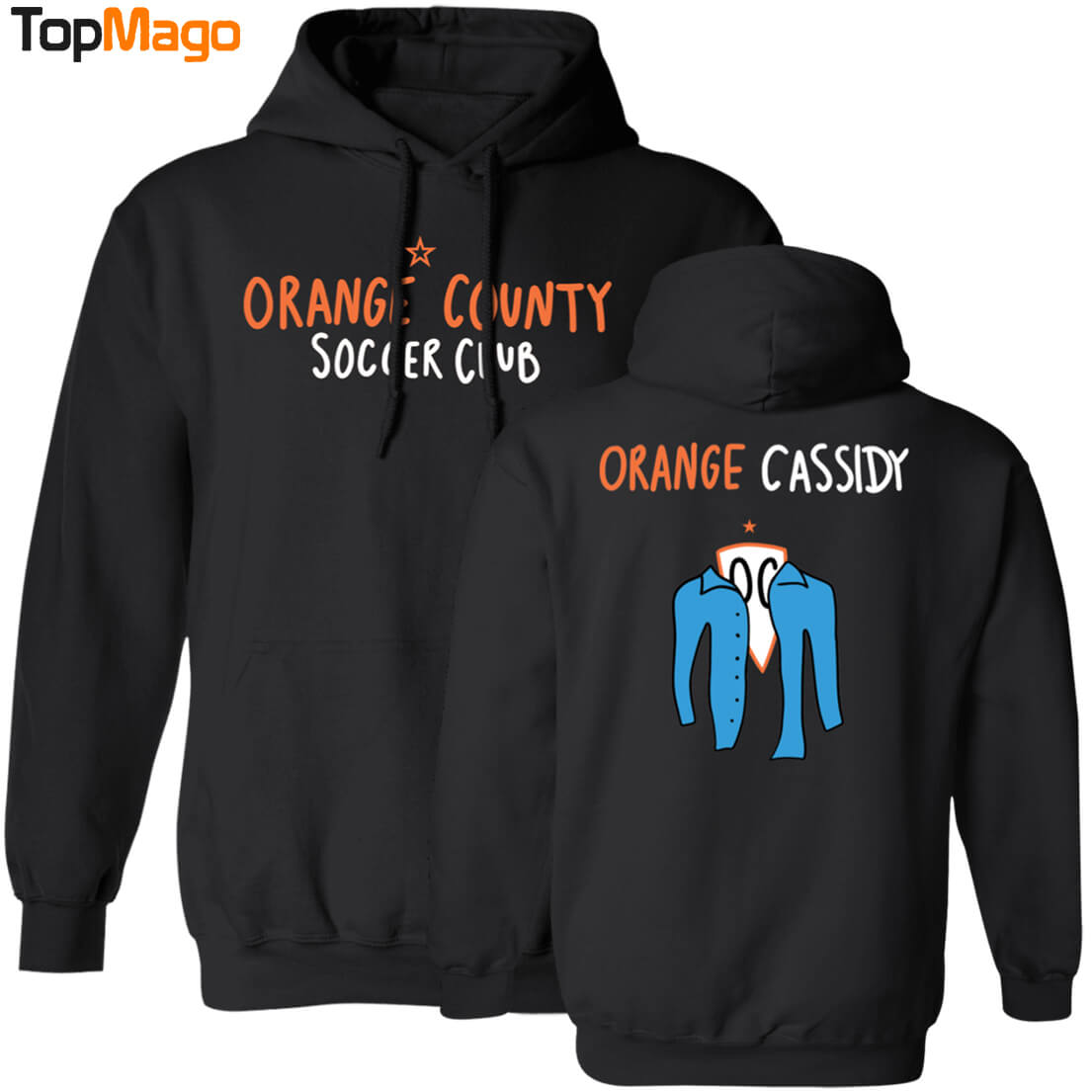 [Front-Back] Orange Cassidy x Orange County SC T-Shirt