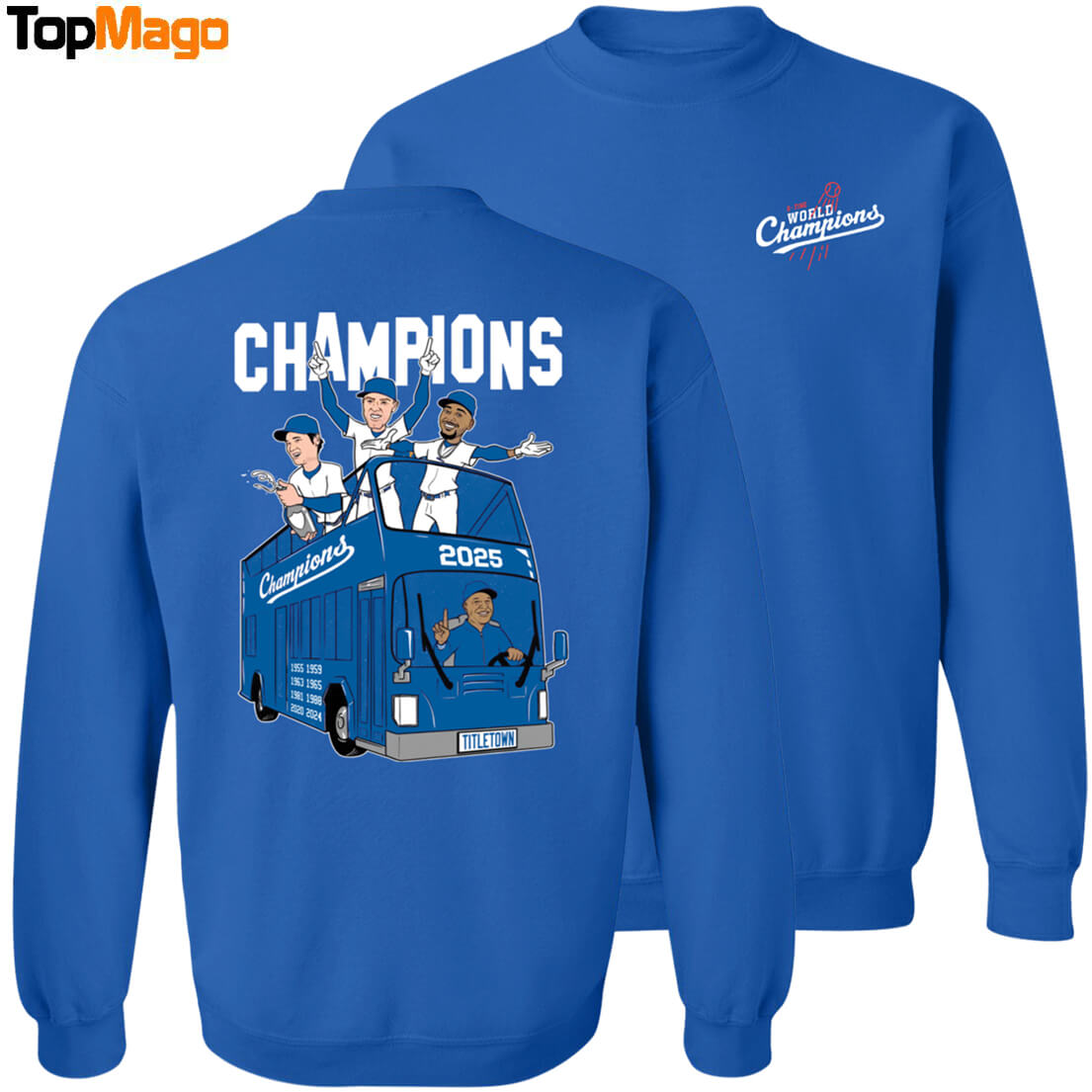[Front-Back] Titletown 9-Time World Champions 2025 T-Shirt, Hoodie, Sweatshirt, Ladies Boyfriend Shirt
