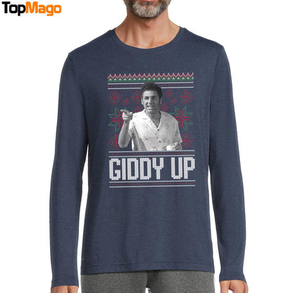Giddy Up Christmas T-Shirt, Hoodie, Sweatshirt, Ladies Boyfriend Shirt