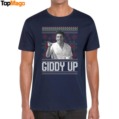 Giddy Up Christmas T-Shirt, Hoodie, Sweatshirt, Ladies Boyfriend Shirt