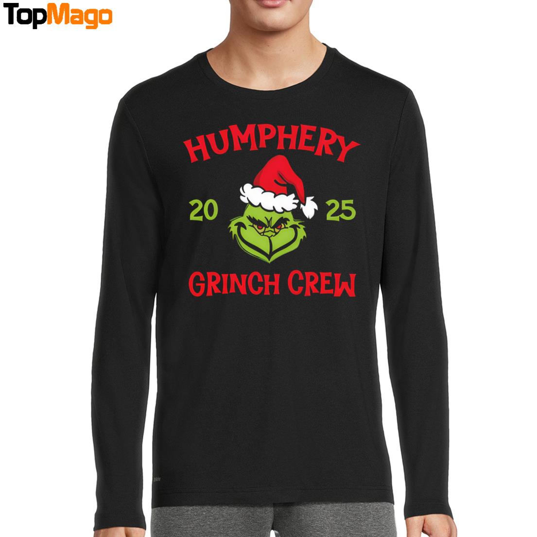 Humphery 2024- 2025 Christmas Cartoon Grinch Crew T-Shirt, Hoodie, Sweatshirt, Ladies Boyfriend Shirt