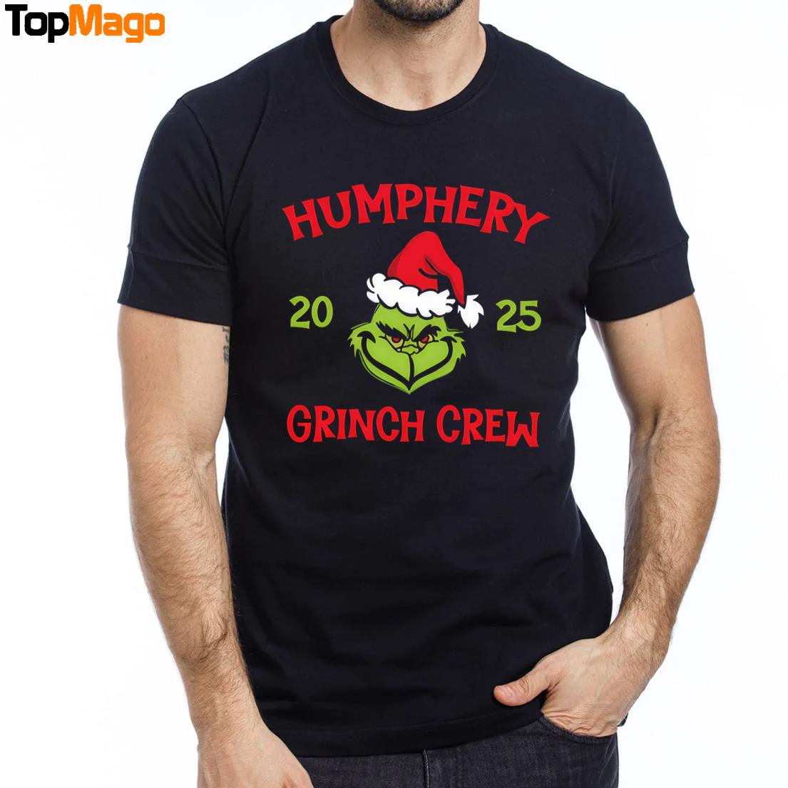 Humphery 2024- 2025 Christmas Cartoon Grinch Crew T-Shirt, Hoodie, Sweatshirt, Ladies Boyfriend Shirt