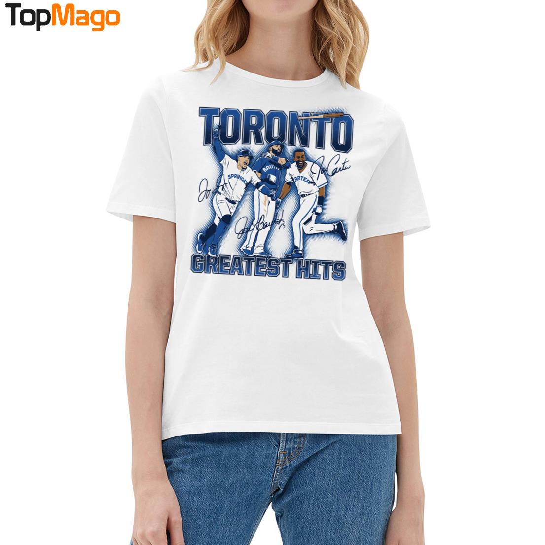 Joe Carter, Jose Bautista, & George Springer Toronto's Greatest Hits T-Shirt