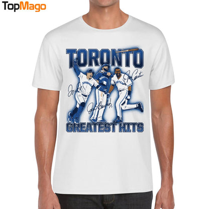 Joe Carter, Jose Bautista, & George Springer Toronto's Greatest Hits T-Shirt