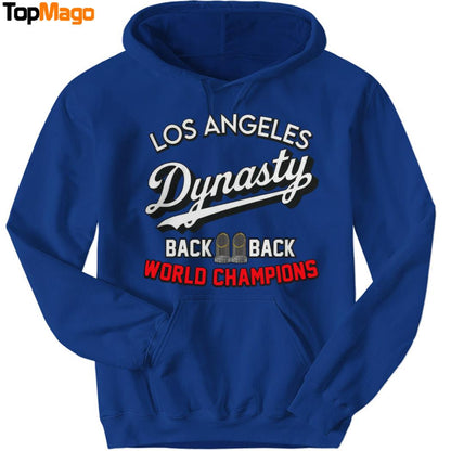 Los Angeles Dynasty Back To Back World Champions 2025 T-Shirt, Hoodie, Sweatshirt, Ladies Boyfriend Shirt