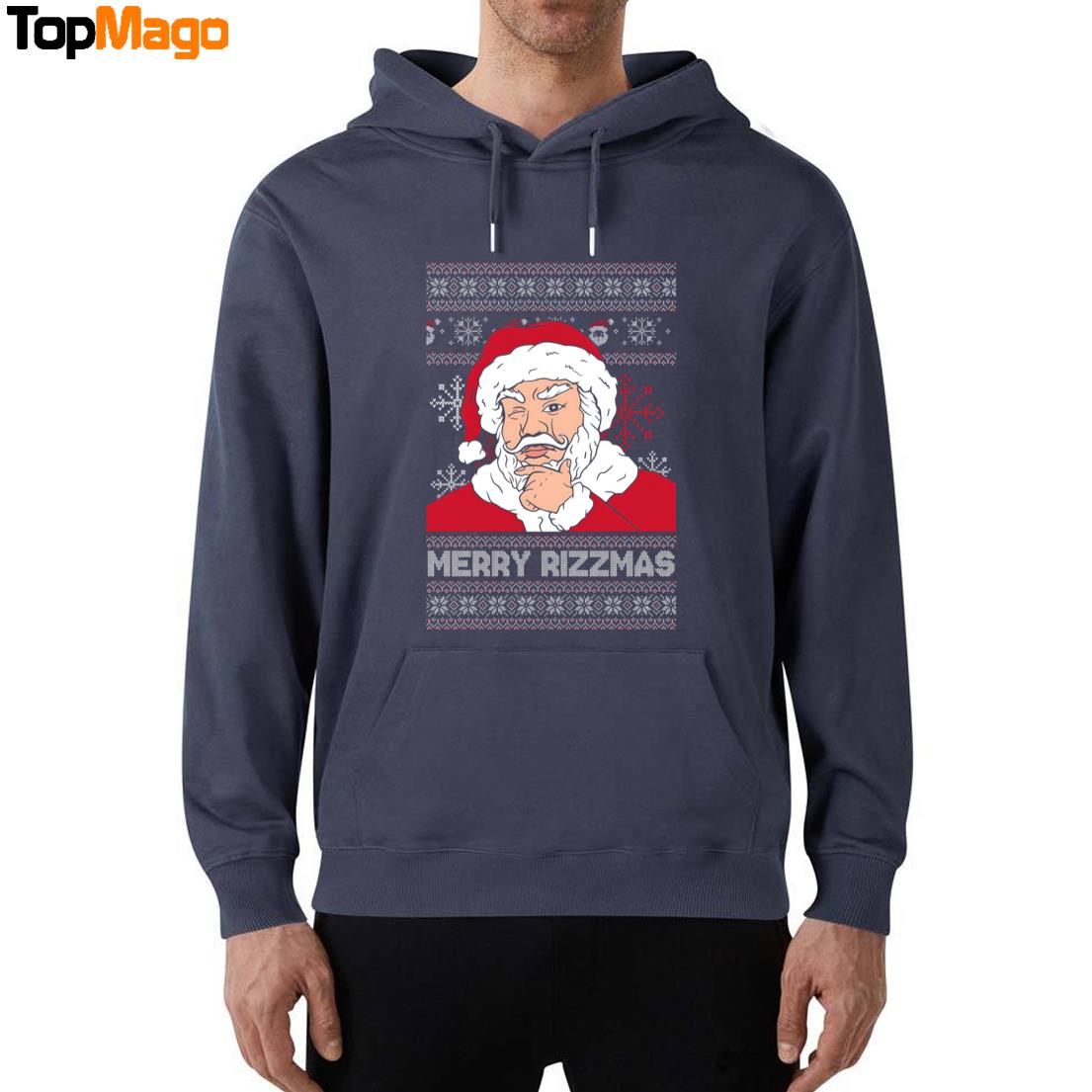 Merry Rizzmas Christmas T-Shirt, Hoodie, Sweatshirt, Ladies Boyfriend Shirt