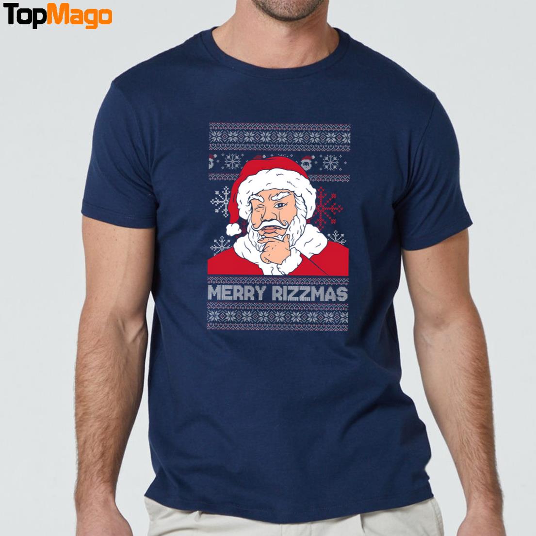 Merry Rizzmas Christmas T-Shirt, Hoodie, Sweatshirt, Ladies Boyfriend Shirt