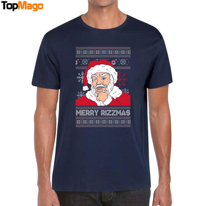 Merry Rizzmas Christmas T-Shirt, Hoodie, Sweatshirt, Ladies Boyfriend Shirt