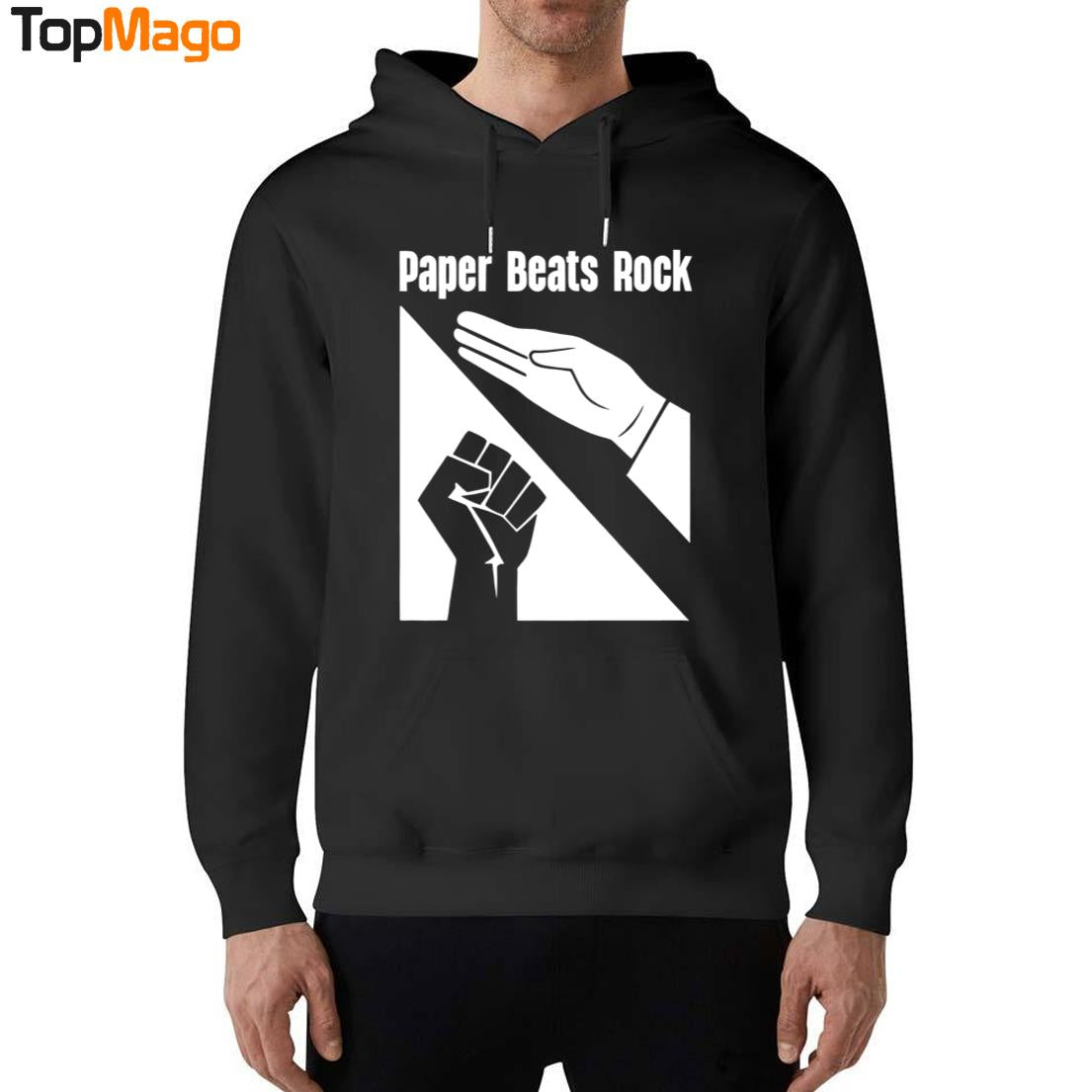 Paper Beats Rock Funny T-Shirt