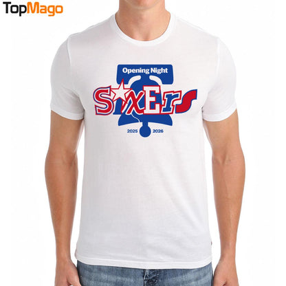 Philadelphia 76ers Opening Night 2025-2026 T-Shirt