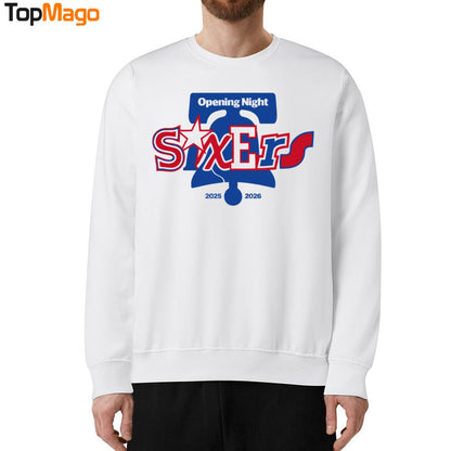 Philadelphia 76ers Opening Night 2025-2026 T-Shirt