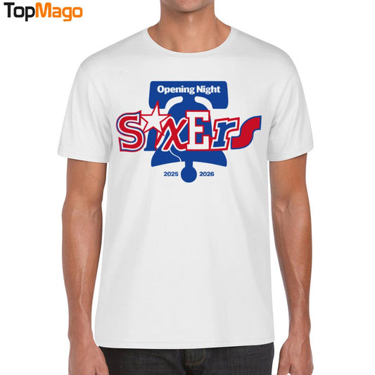 Philadelphia 76ers Opening Night 2025-2026 T-Shirt