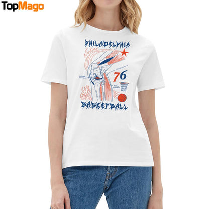 Philadelphia Basketball Knee 76 T-Shirt, Hoodie, Sweatshirt, Ladies Boyfriend Shirt