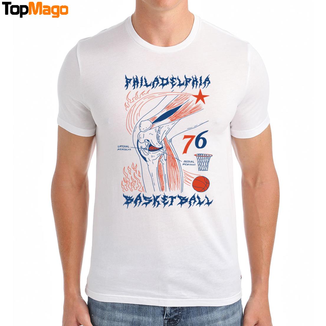 Philadelphia Basketball Knee 76 T-Shirt, Hoodie, Sweatshirt, Ladies Boyfriend Shirt