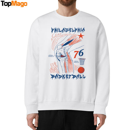 Philadelphia Basketball Knee 76 T-Shirt, Hoodie, Sweatshirt, Ladies Boyfriend Shirt