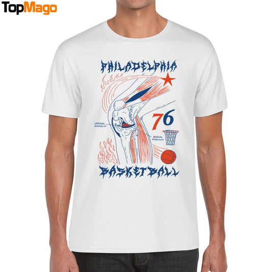 Philadelphia Basketball Knee 76 T-Shirt, Hoodie, Sweatshirt, Ladies Boyfriend Shirt