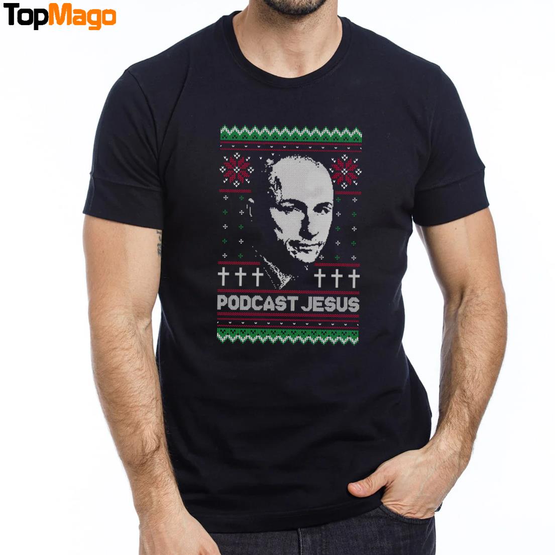 Podcast Jesus Christmas T-Shirt, Hoodie, Sweatshirt, Ladies Boyfriend Shirt