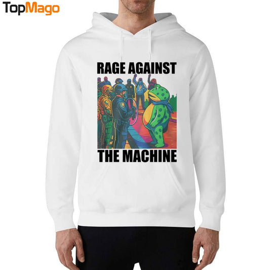 Portland Frog Colors Rage Against The Machine Hoodie
